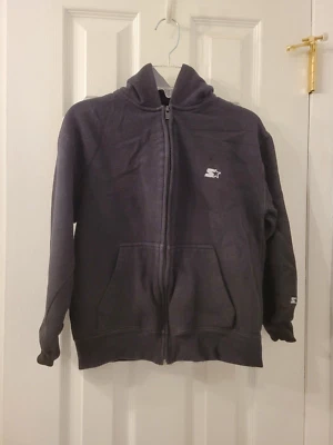 SUDADERA CON CAPUCHA NEGRA STARTER CHAQUETA NIÑOS TALLA PEQUEÑA (6-7) USADA Foto 1 de 3