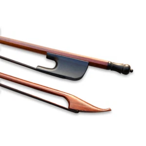 Baroque Violin Bow 4/4 Ebony Frog Brazil wood Black Bow hair Straight Bows - Picture 1 of 8