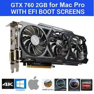 Apple MAC PRO Nvidia GTX 760 2GB PCI-E Video Card OSX Mojave Catalina Metal - Picture 1 of 8