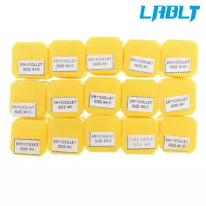 LABLT 15 pz ER11 Set collette a molla per fresatrice tornio CNC macchina per incisione utensili - Foto 1 di 6
