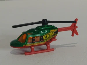 Hot Wheels #41 HW Rescue 6/10 Propper Chopper Verde Rojo Base Negro Rotor - Imagen 1 de 6