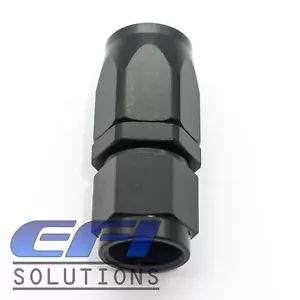 Straight Full Flow Hose Fitting AN6 Black 101-06BLK For 100 Series Braided Hose - Picture 1 of 1