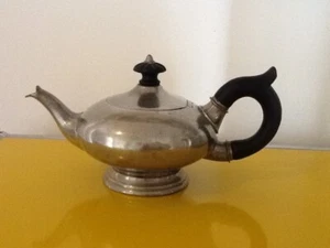 Zinn Kanne Teekanne Jugendstil "Gerhardi + Co 1566" 11 cm - Bild 1 von 7