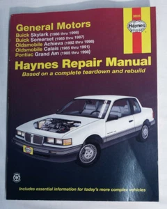 Haynes Repair Manual 1985-1998 General Motors Buick Oldsmobile Pontiac 38025 GM - Imagen 1 de 7