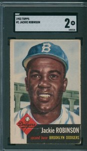 1953 Topps #1 Jackie Robinson SGC GD 2 *2126