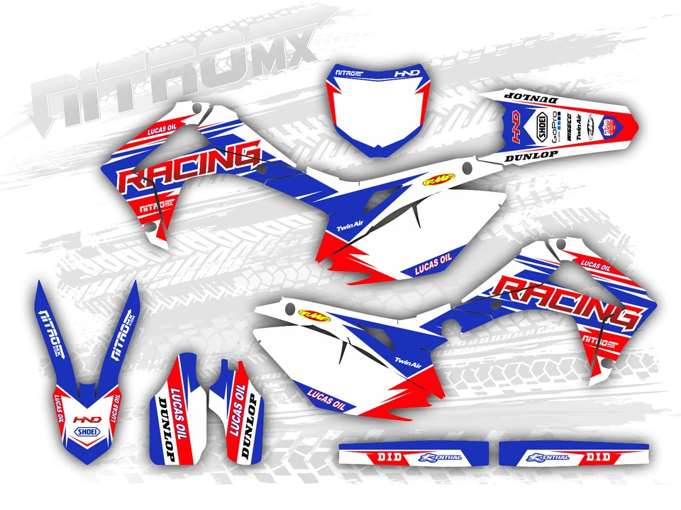 Графический комплект подходит для Honda CRF450R CRF 450R 2013 2014 2015 2016 наклейки наклейки - Изображение 1 из 1