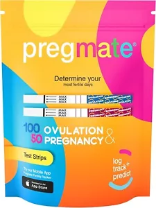 100 Ovulation + 50 Pregnancy Test Strips – Sensitive Detection, Instant Results - Picture 1 of 11