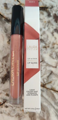 Laura Geller Lip Action Hydrating Lip Gloss HINT Mauve Nude 0.10oz RARE NEW - Image 1 of 3