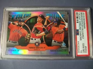 YORDAN ALVAREZ/SETH BEER 2019 Bowman Chrome Talent Pipeline PSA GEM MT 10 Astros - Picture 1 of 2