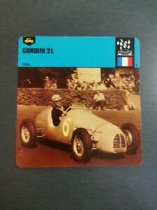 Gordini 2 L  1952 Carte 11,9 Cm 12,4 Cm Visit My Store Cards 