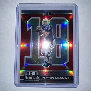 2020 Panini Playoff Behind the Numbers BTN-5 Peyton Manning Red free shipping  - Picture 1 of 2