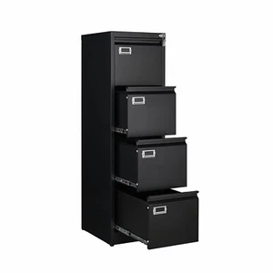 4 Drawer File Cabinet with Lock Metal Vertical Filing Cabinet for Office Home - Picture 1 of 12