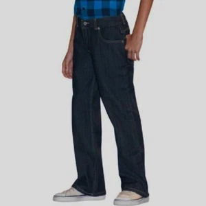 Faded Glory Husky Boys' Elastic Sides/Back Waist Bootcut Denim Jeans 8 Husky - Picture 1 of 3