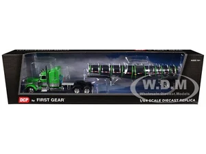 PETERBILT 389 W/SLEEPER & TRAILER GREEN & SILVER 1/64 BY DCP/FIRST GEAR 60-1934 - Picture 1 of 6