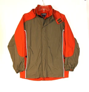 Lands' End Damen Large Parka Jacke abnehmbare Kapuze Khaki Grün & Orange - Bild 1 von 5