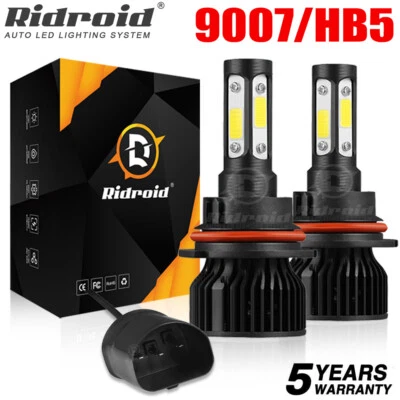 9007 LED Headlight Bulbs Kit Hi&Low Beam for Dodge Ram 1500 2500 3500 1999-2005 - Image 1 of 4
