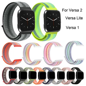 For Fitbit Versa/Versa 2/Lite Replacement Woven Nylon Sport Watch Band Strap - Picture 1 of 24