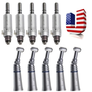 NSK Style Dental Slow Speed Handpiece Push Button Contra Angle Air Motor E-type - Bild 1 von 43