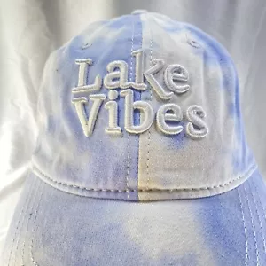 Time and Tru ""Lake Vibes"" bestickte Baseballmütze mit Strapback aus Denim - Neu - Bild 1 von 7