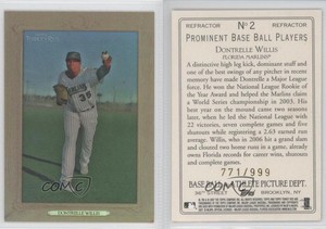 2007 Topps Turkey Red Chrome Refractors /999 Dontrelle Willis #2