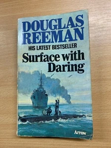 1978 DOUGLAS REEMAN "SURFACING WITH DARING" WW2 FICTION PAPERBACK BOOK (P2) - Picture 1 of 11