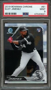 BB - 2019 Bowman Chrome - #81 - Eloy Jimenez - PSA 9 - Picture 1 of 2