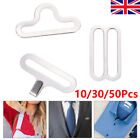 10/30/50 Sets Tie Button Ferroalloy Comfortable Bow Clips Necktie Strap Closures