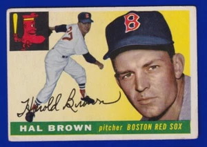 HAL BROWN red sox 1955 TOPPS #148 VERY GOOD - Picture 1 of 2