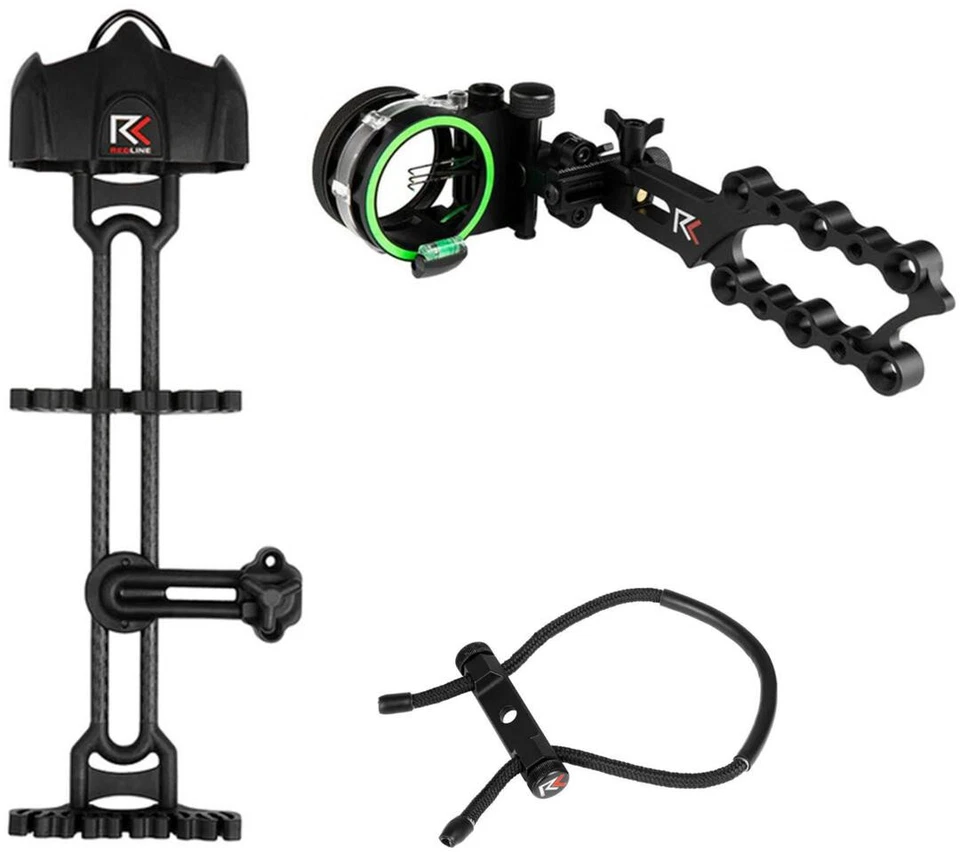 NEW 2024 Redline Bow Hunitng Package KIT Quiver Sight Wrist Strap Hoyt Mathews - Image 1 of 1
