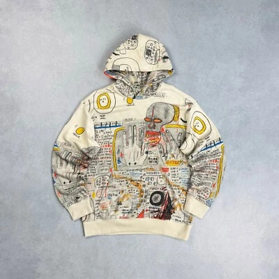 NUEVO SIN ETIQUETAS QUIÉN DECIDE LA GUERRA x JEAN-MICHEL BASQUIAT x H&M SUDADERA CON CAPUCHA AJUSTE RELAJADO Talla XLARGE Foto 1 de 4