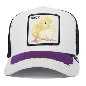 Goorin Bros Animal Farm Trucker Baseball Snapback Hat Cap Silky Chick White - Picture 1 of 1