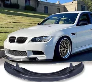 Carbon Fiber Front Bumper Lip Chin Spoiler For BMW 3 Series M3 05-12 GT4 E - Picture 1 of 9
