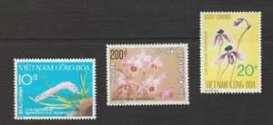 1974 South Vietnam Orchids Stamps, Rhynchostylis Gigantea Scott # 490 - 492 MNH - Picture 1 of 1