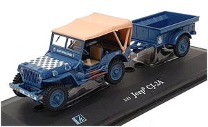 Cararama 1/43 Scale 00146 - Jeep CJ-2A Airport Dispersal Guidance - Blue - Picture 1 of 5