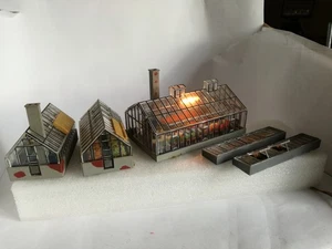 Gärtnerei Gewächshäuser 5-teilig, Beleuchtung, gebaut, HO - Bild 1 von 4