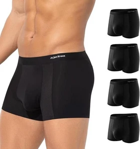 Arjen Kroos Men's Boxer Briefs Modal Mesh Underwear with Pouch 4 Pack Size L - Picture 1 of 4