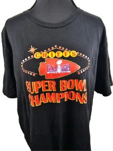 2024 Kansas City Chiefs Super Bowl Champions Tshirt Approximately Mens Size L - Picture 1 of 5