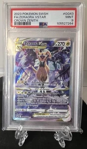 POKEMON 2023 SWSH Corona Zenith Arte Completo ZERAORA Vstar #GG43 PSA 9 Como Nuevo RARO - Imagen 1 de 2