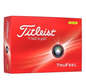 Titleist TruFeel Yellow Golf Ball Soft Feel Long Distance Greenside Control - Picture 1 of 5