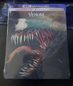 Venom (Blu-ray, 2018, , Steelbook Edition) Best Buy Exclusive 4K Ultra HD New - Picture 1 of 2