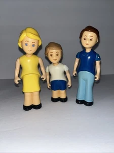 Vintage Little Tike Dollhouse Figure Family Doll Lot Mother Father Boy Son 1990s - Picture 1 of 4