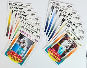 Juego completo de 15 tarjetas Tua, Watt, Hill 2024 Score Football League Leaders - Imagen 1 de 12