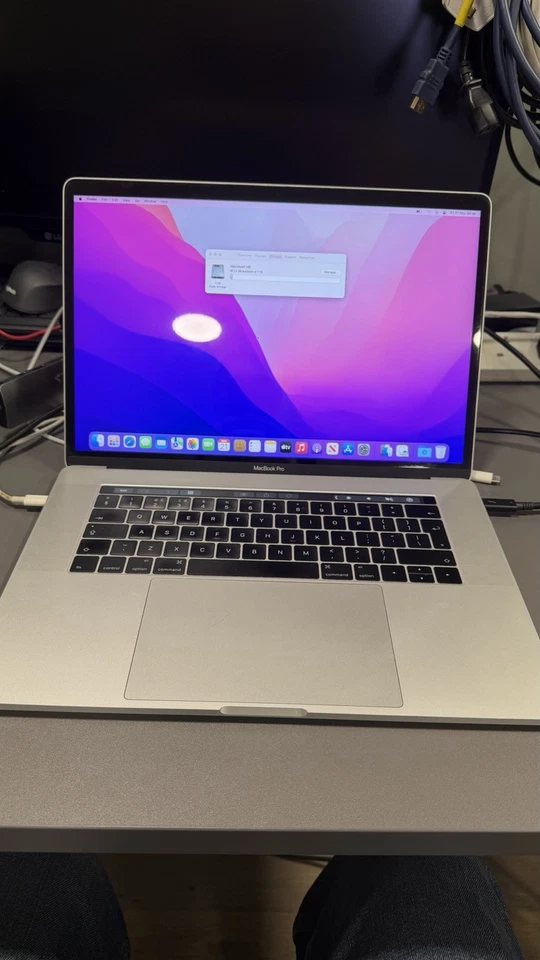 Apple Macbook Pro 15 Inch, 2016, Quad Core i7 2.9GHz 16GB 1TB SSD with touch bar - Image 1 of 4