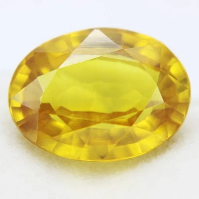 Piedras preciosas sueltas certificadas de corte ovalado amarillo natural de berilo heliodor de 11-13 quilates Foto 1 de 4