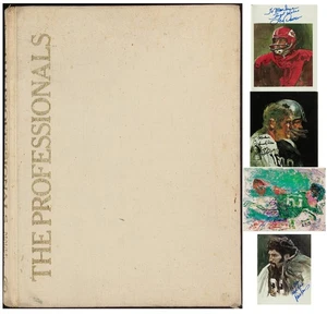 NFL Stars Multi-Signed 1980 Book with 21 Signatures Staubach Bradshaw JSA LOA - Picture 1 of 18