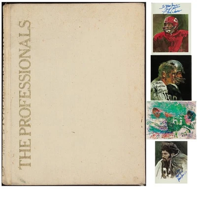 NFL Stars Multi-Signed 1980 Book with 21 Signatures Staubach Bradshaw JSA LOA - Image 1 of 4