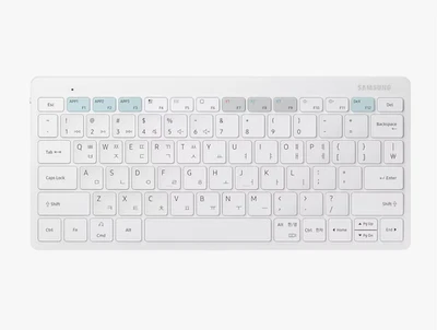 [SAMSUNG]EJ-B3400 Smart Bluetooth Wireless Keyboard Trio 500 Multi Pairing White - Image 1 of 4