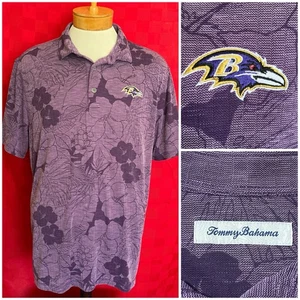 PERFECT Baltimore Ravens x Tommy Bahama Polo Shirt Size XL AOP Hawaiian Floral - Bild 1 von 14