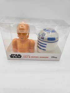 Star Wars C3PO And R2D2 Ceramic Salt And Pepper Shakers New Disney Collectible - Picture 1 of 9