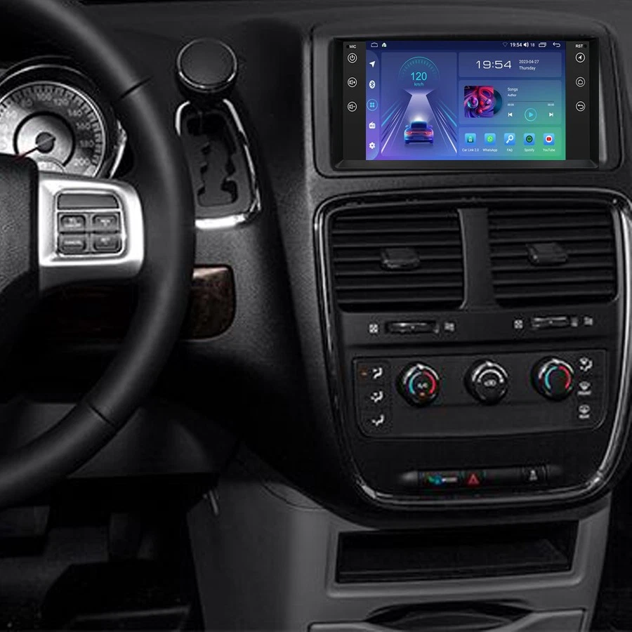 Radio estéreo para automóvil Android 13 Carplay GPS navegación BT para camioneta de carga Ram C/V 2012-2015 Foto 1 de 4